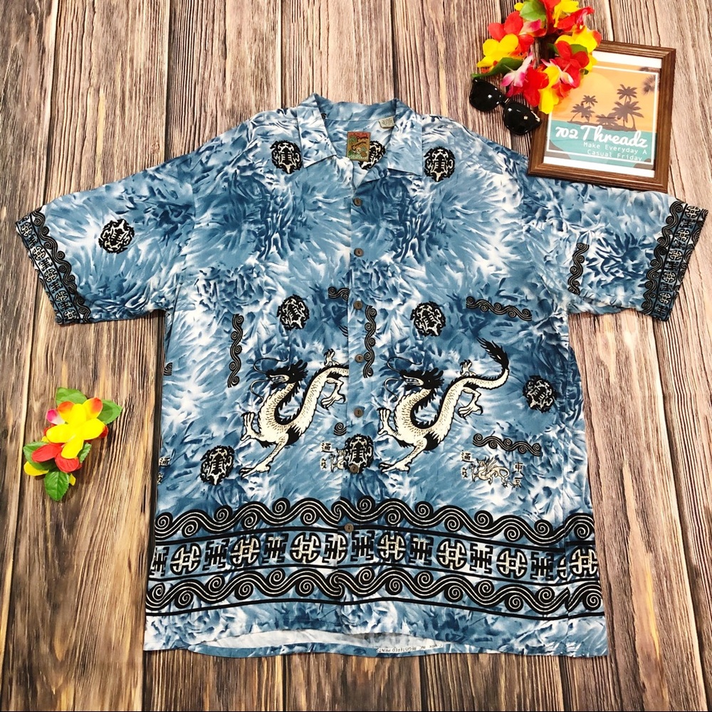 Tribal Print Button Down Shirt